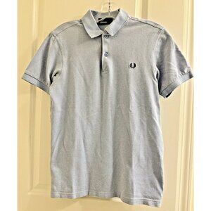 Fred Perry Polo Shirt Men's Small‎ Blue Embroidered Logo Golf Tennis